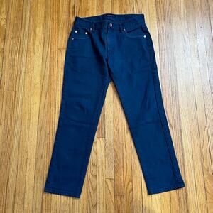 Proper Cloth Pants Womens 29 Blue Tapered Straight Chino Crop